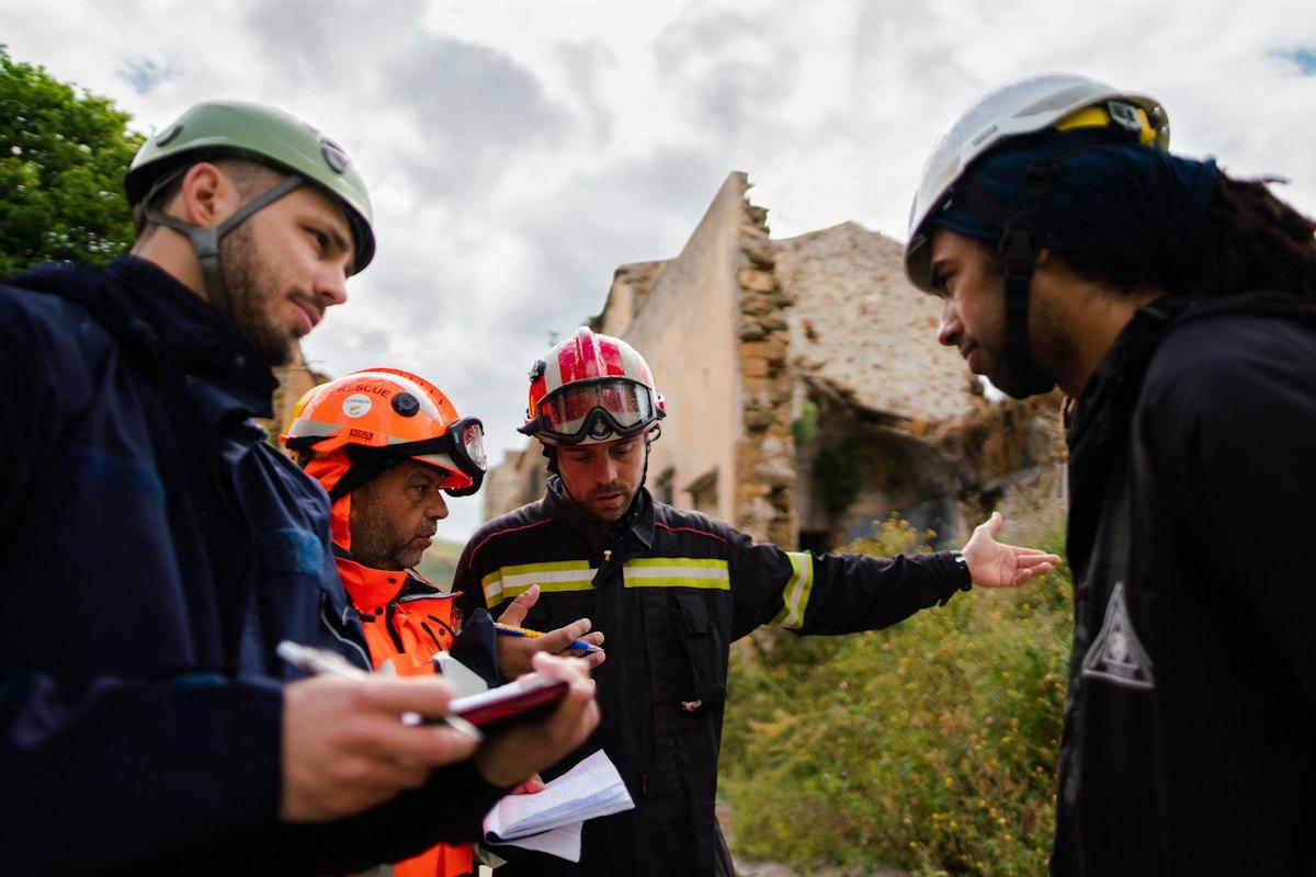 Al Hajry engineers reviewing work on site